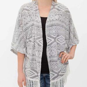- Boho fringe kimono